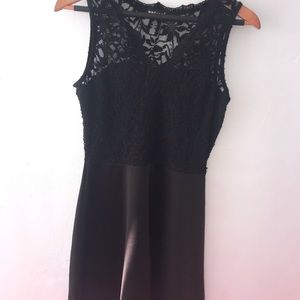 Black Wet Seal Lace Mini Dress